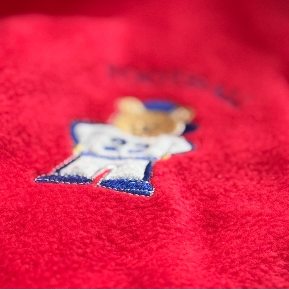 Kidz Force NYC 24 Months "My Football" Red Blue Fleece Pajama Set Loungewear - Picture 9 of 13
